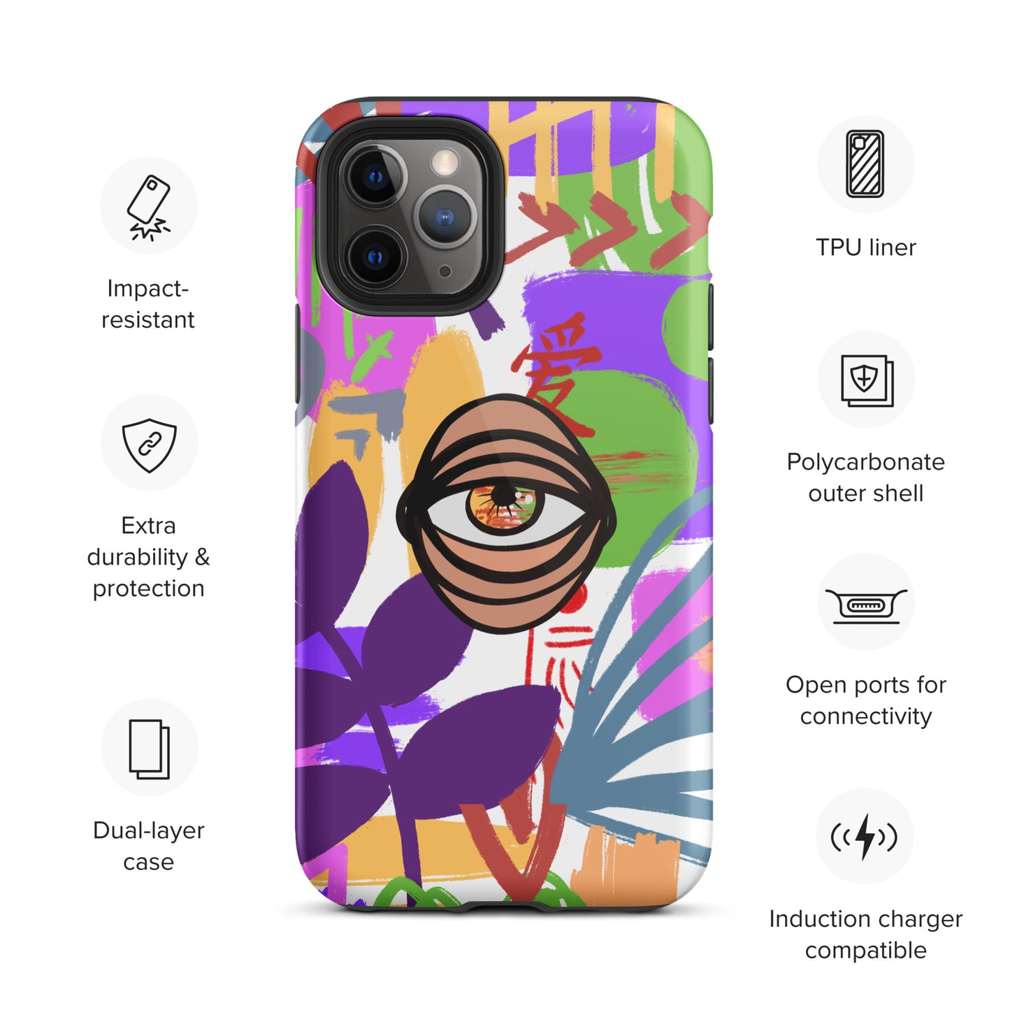 COLORS EYE Tough iPhone case