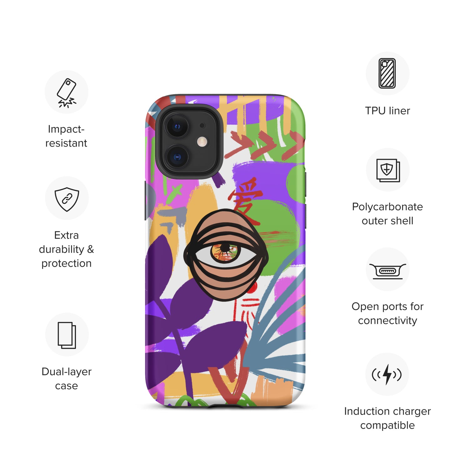 COLORS EYE Tough iPhone case