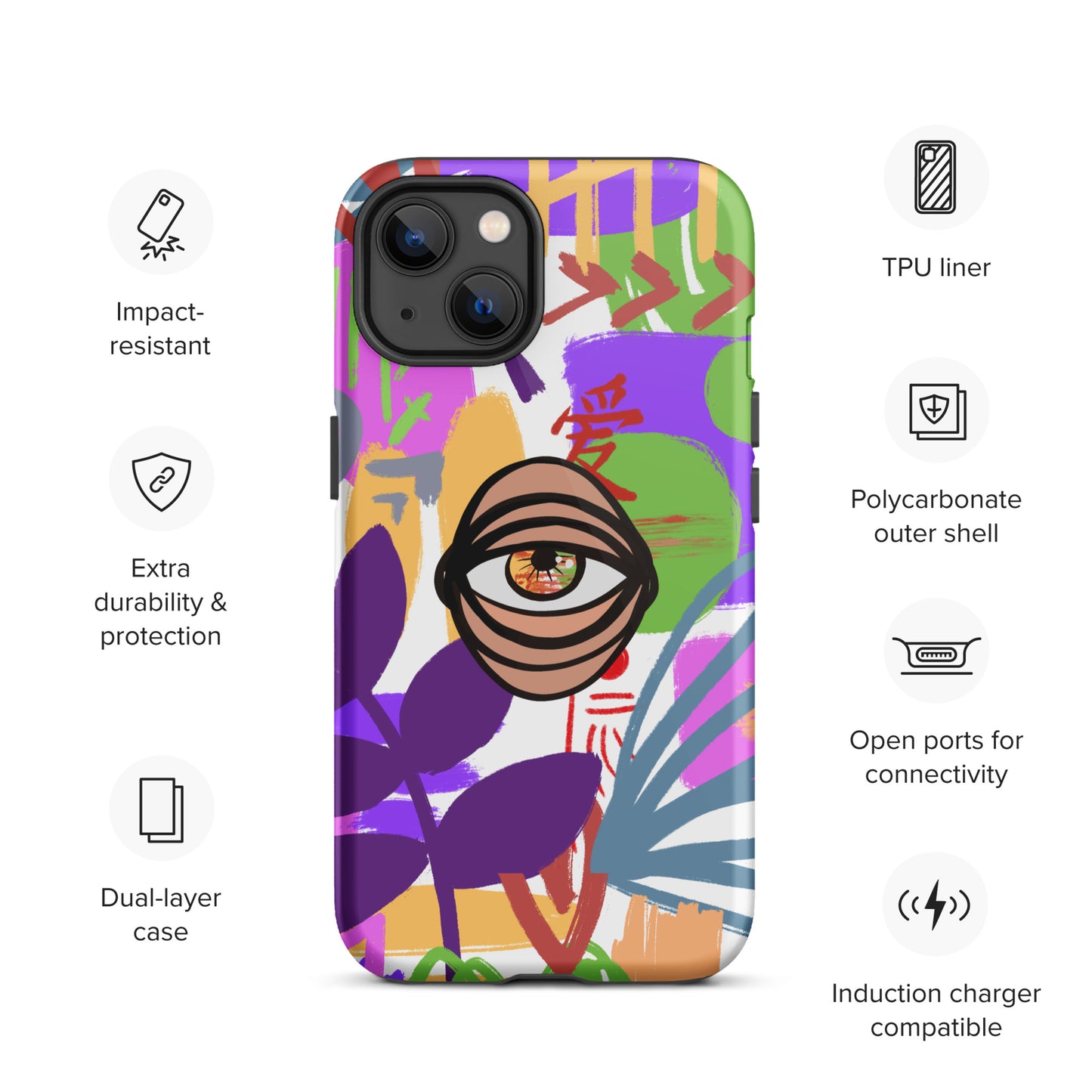 COLORS EYE Tough iPhone case