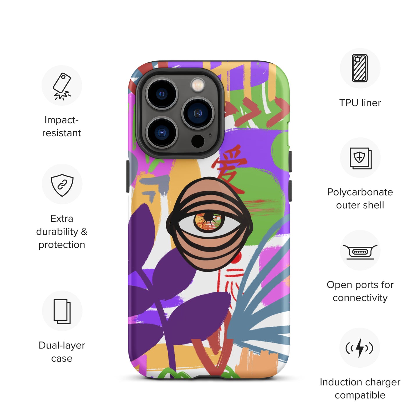 COLORS EYE Tough iPhone case