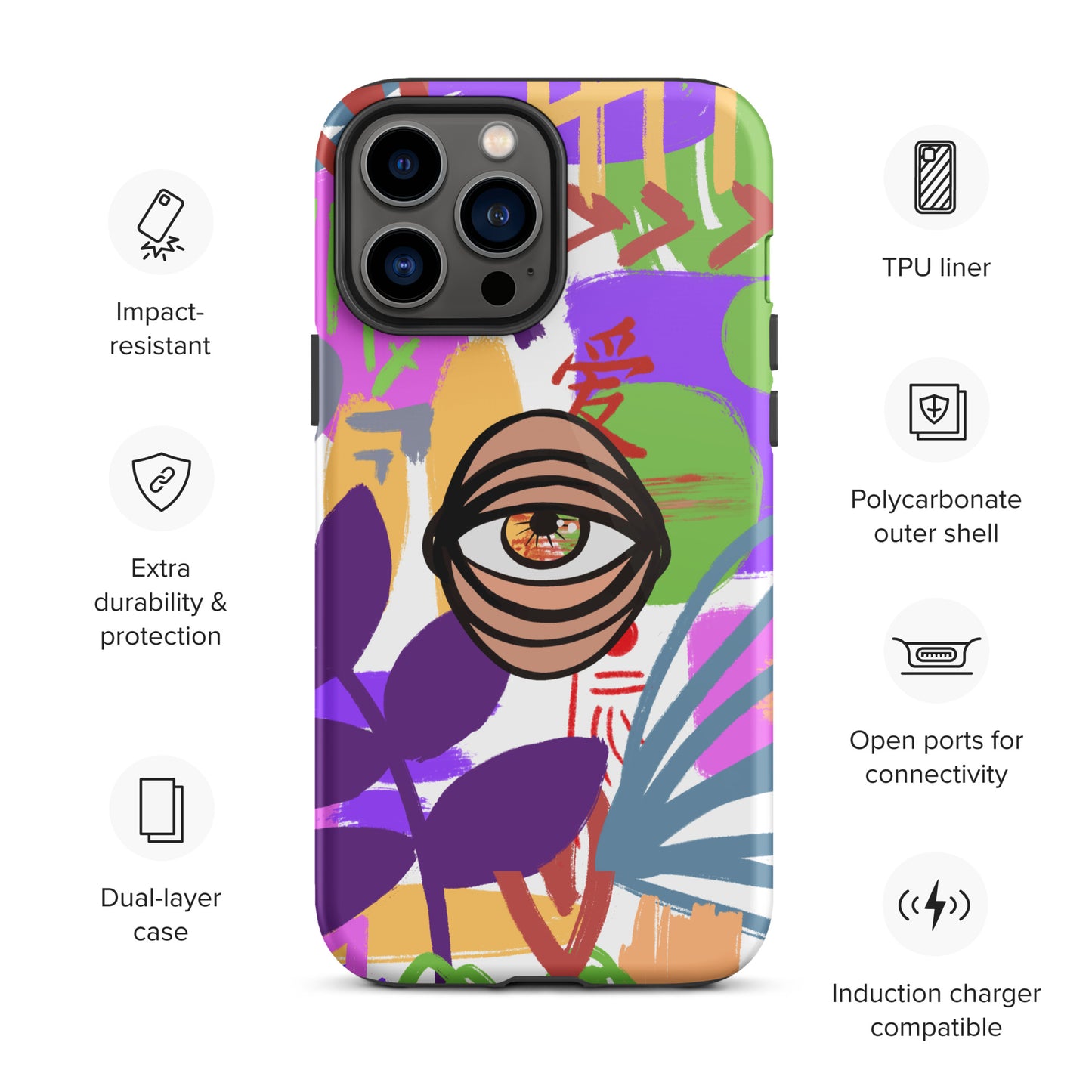 COLORS EYE Tough iPhone case