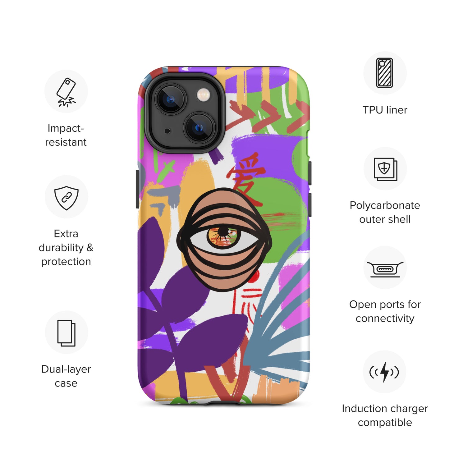 COLORS EYE Tough iPhone case