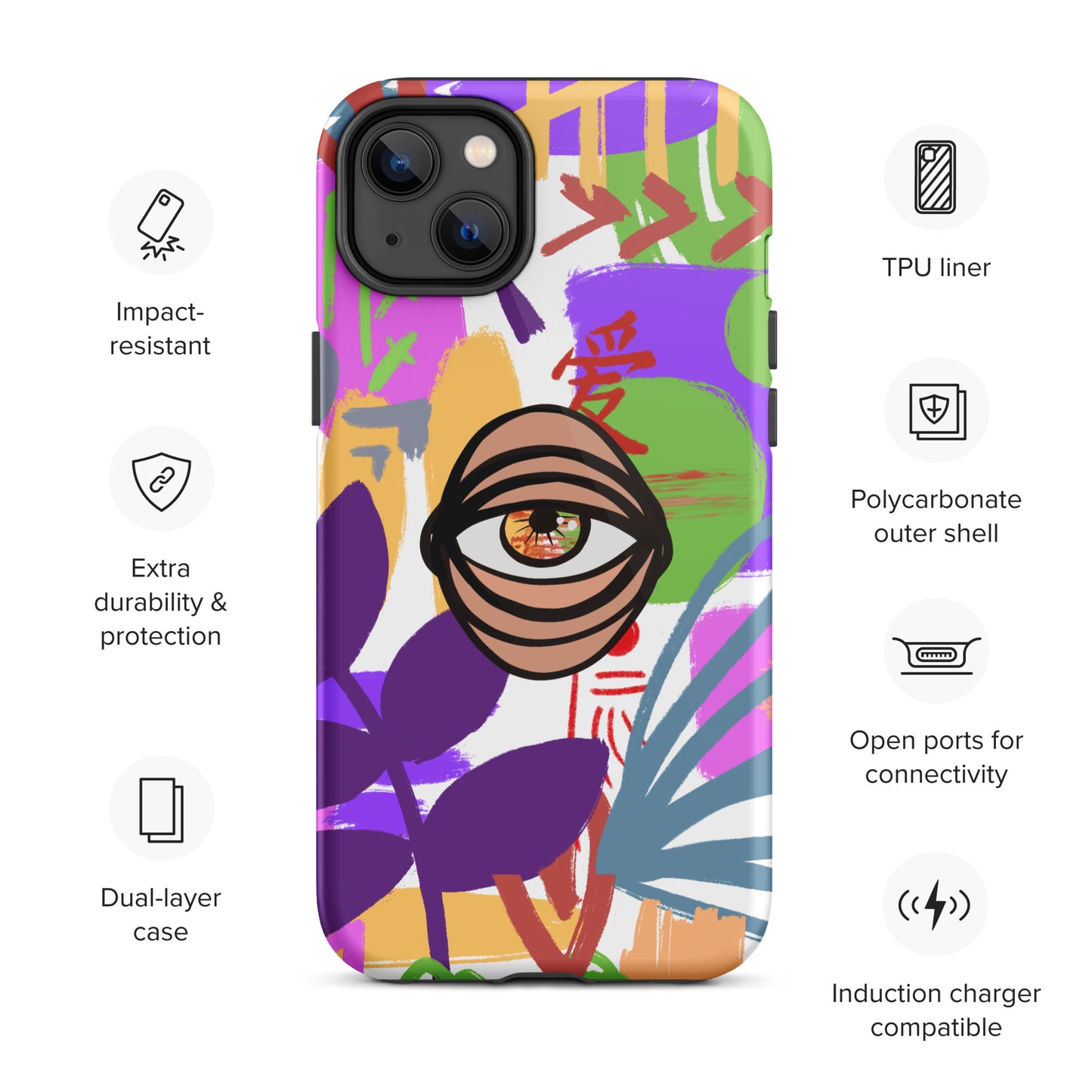 COLORS EYE Tough iPhone case