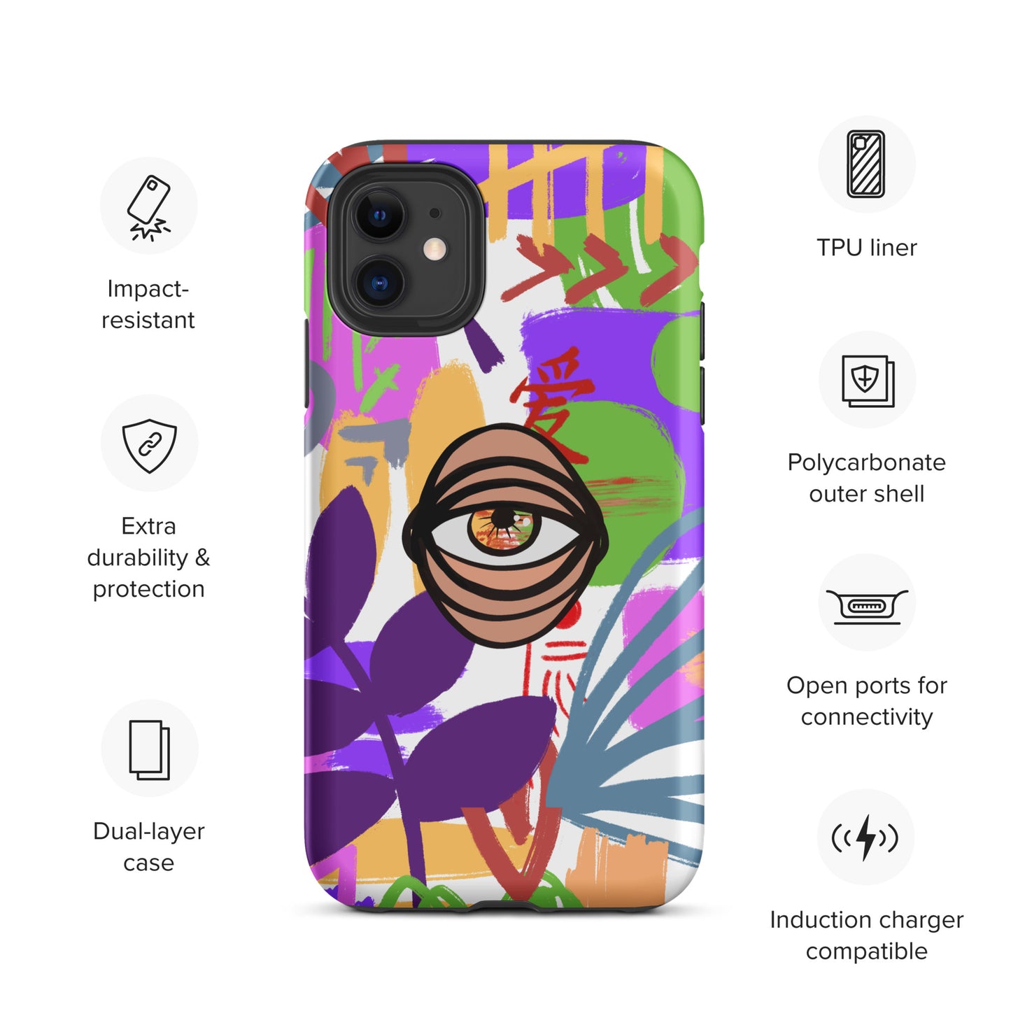 COLORS EYE Tough iPhone case