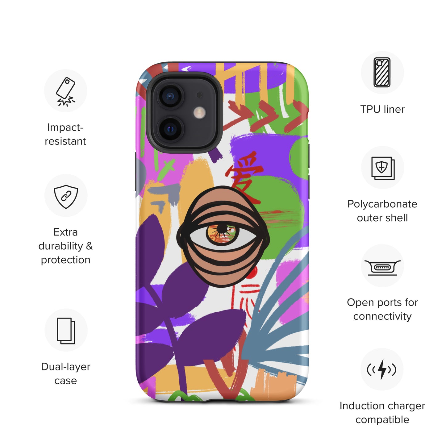 COLORS EYE Tough iPhone case