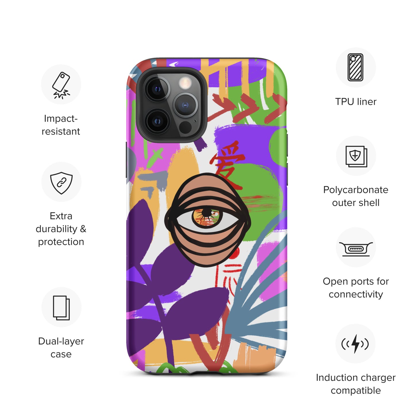 COLORS EYE Tough iPhone case