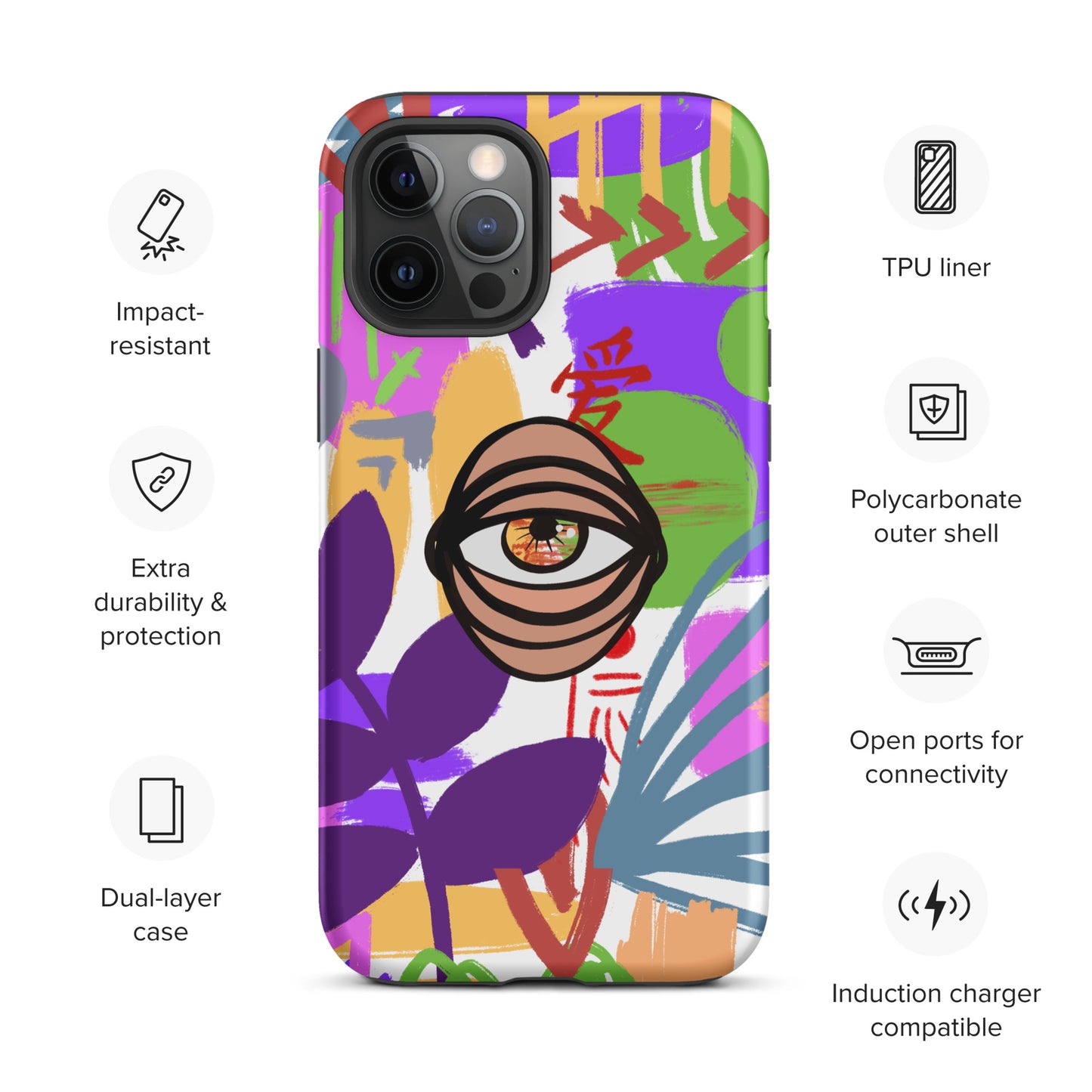 COLORS EYE Tough iPhone case