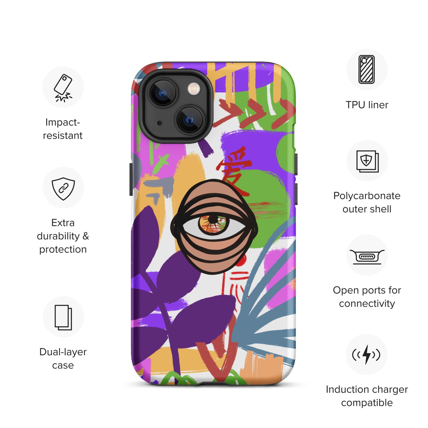 COLORS EYE Tough iPhone case