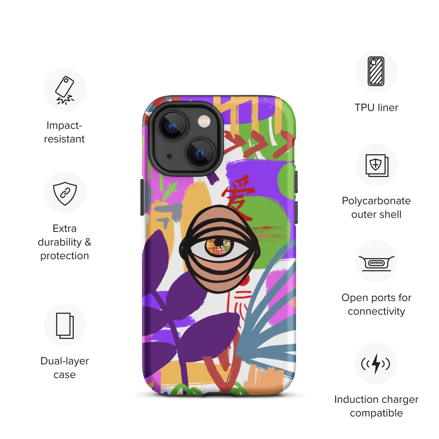 COLORS EYE Tough iPhone case