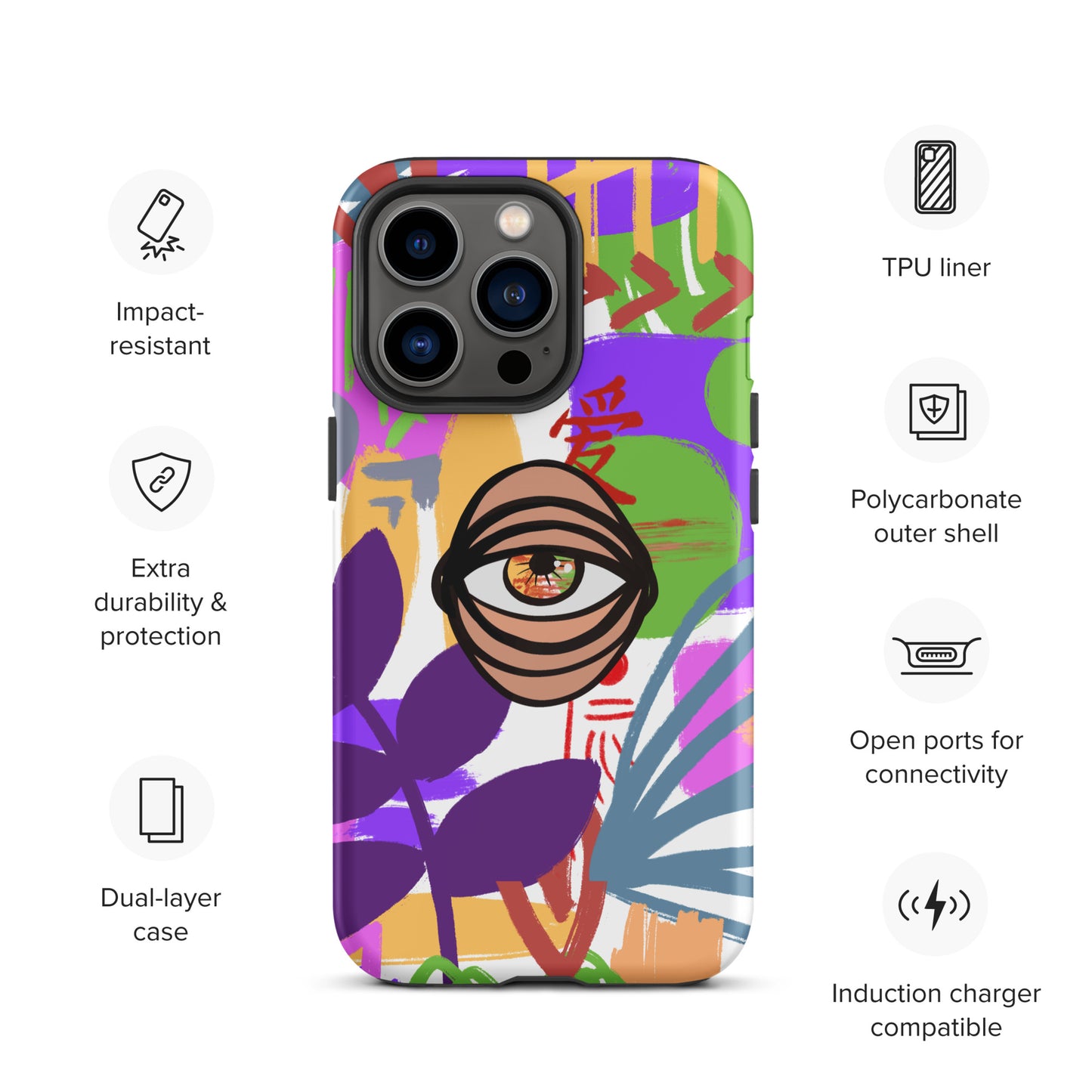 COLORS EYE Tough iPhone case