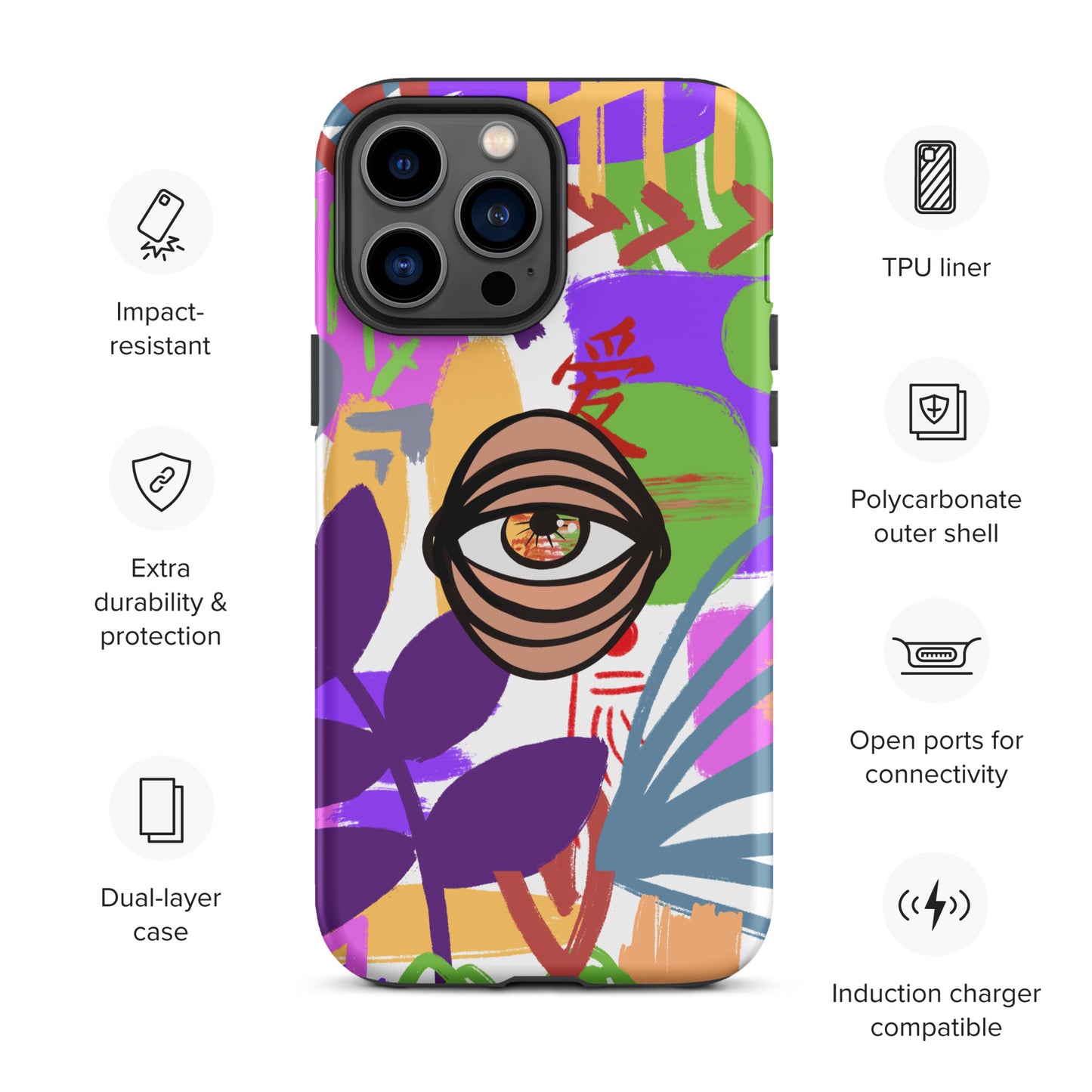 COLORS EYE Tough iPhone case