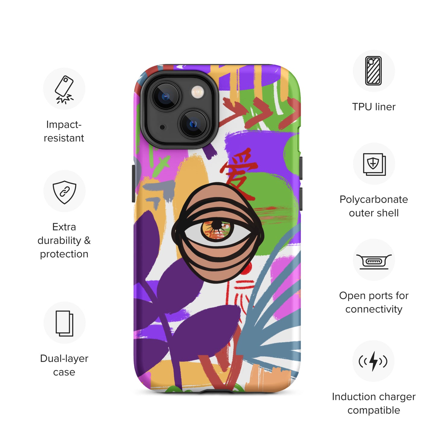 COLORS EYE Tough iPhone case