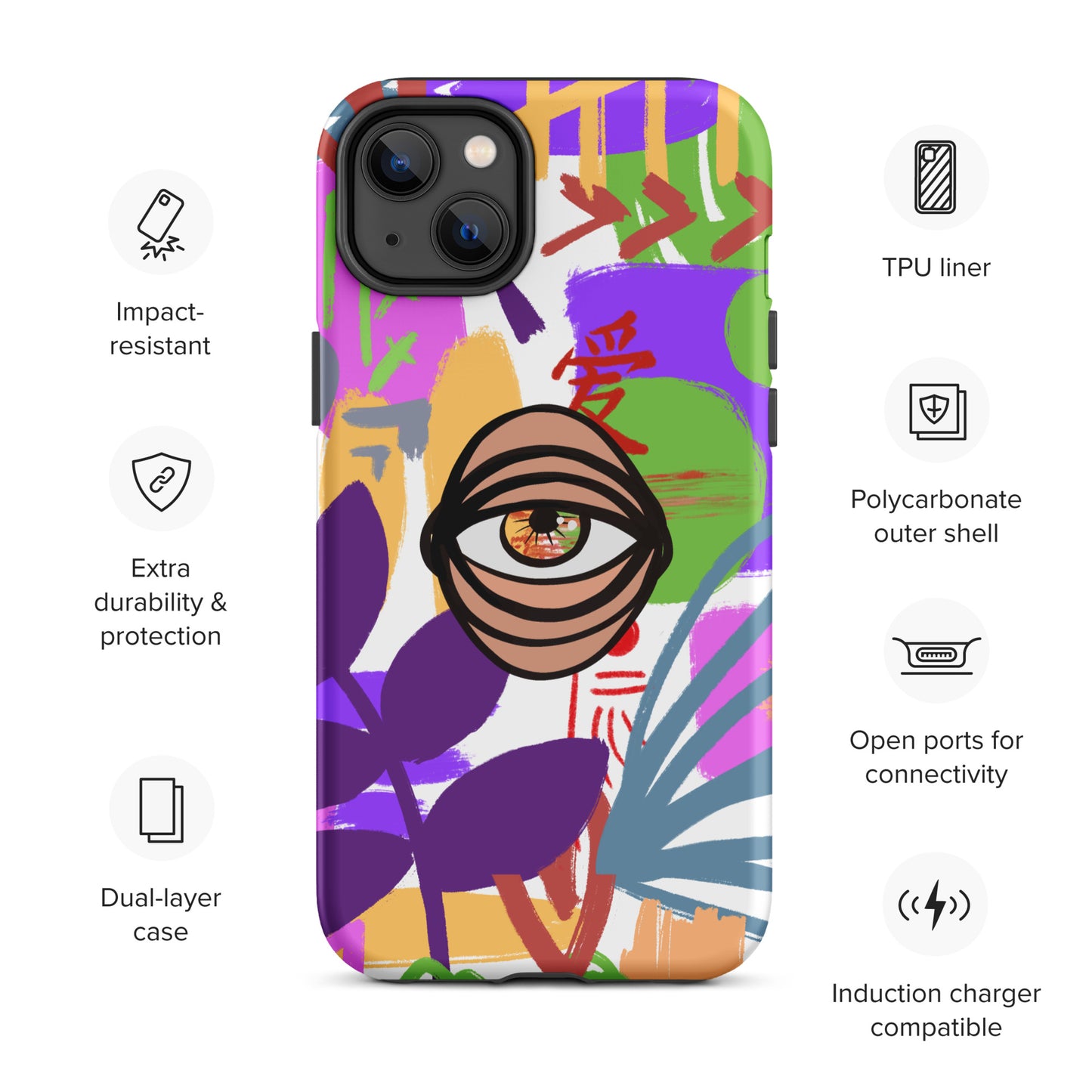 COLORS EYE Tough iPhone case