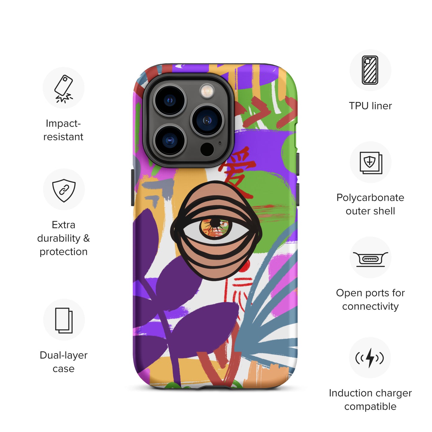 COLORS EYE Tough iPhone case