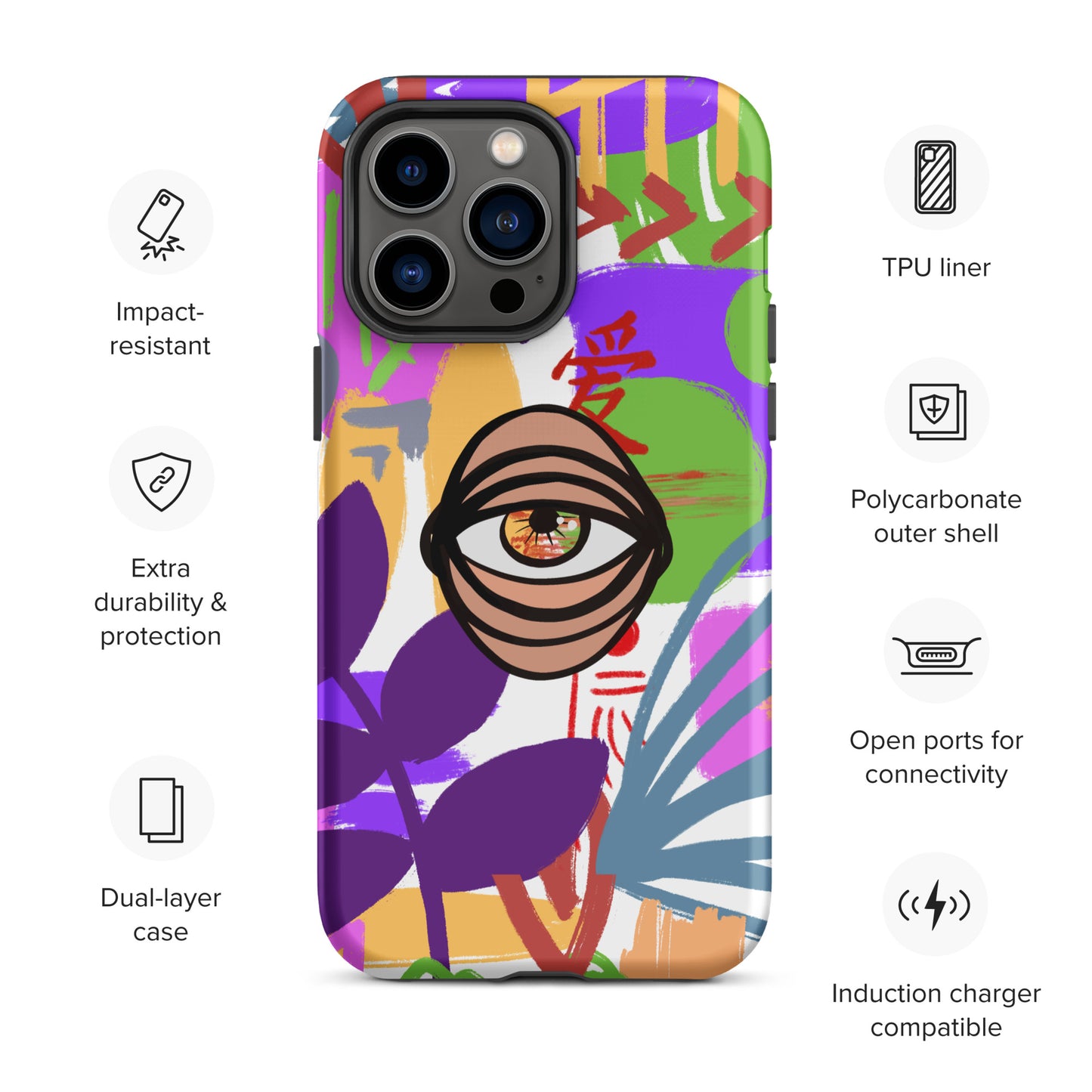 COLORS EYE Tough iPhone case